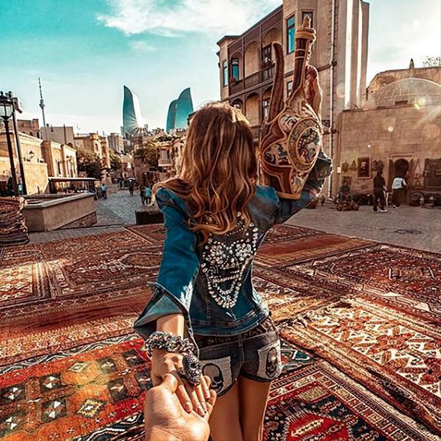Econom Maxim Hotel Baku Bagian luar foto