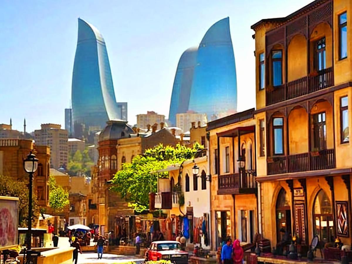 Econom Maxim Hotel Baku Bagian luar foto